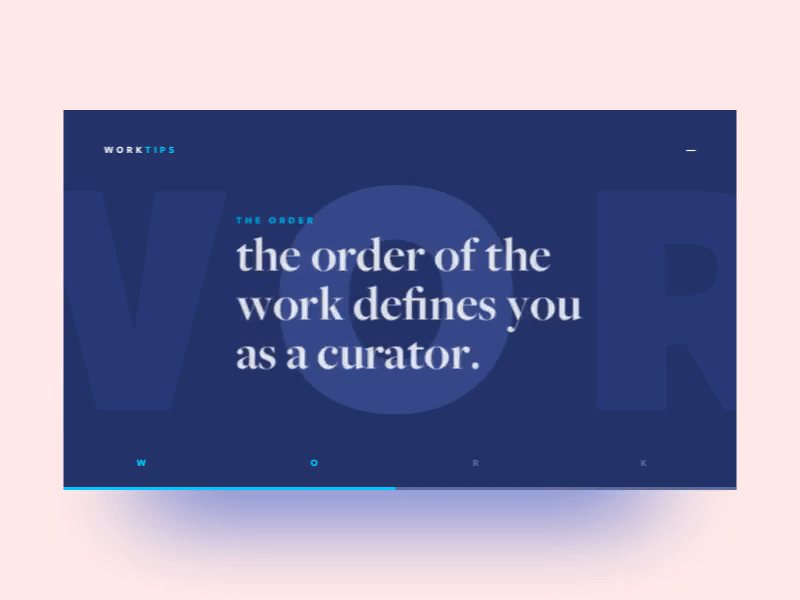 Portfolio Tips — Prototpye — Landing Page animation blue design tips free help landing page pink portfolio san serif tips typography