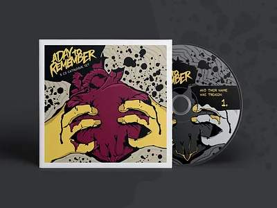 Digipack - A Day to Remember a band cds day digipack disco dvd heart ilustration packaging remember to
