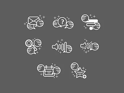Business Icons Set Vector flat