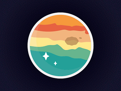 A planet illustration planet vector