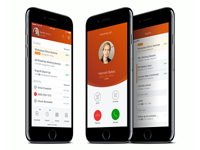 ShoreTel Connect UI mobile voip calling