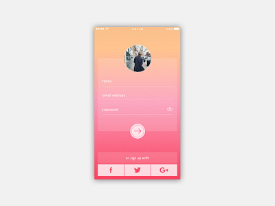 Daily UI Challenge 001: Sign Up daily ui daily ui challenge daily ui challenge 001 design mobile sign up ui