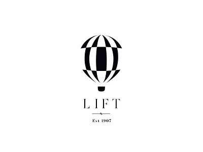 Lift - The Daily Logo Challenge #2 balloon logo negative space