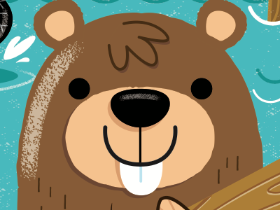 BEAVER beavers cartoonillustration characterdesign forestanimals illustration jonathanmiller kidsart kidsbooks