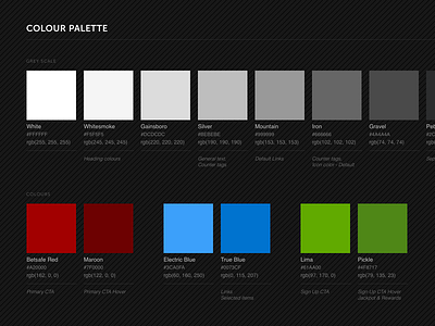 Colour Palette branding colour dark design palette ui