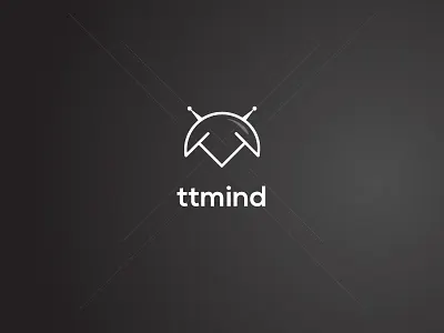 Ttmind logo mind mind logo tech logo technology time