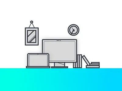 Desk desk gradient