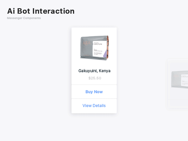 Ai Bot Components App ai ai bot ai messenger chat bot checkout messenger mobile checkout ui ux