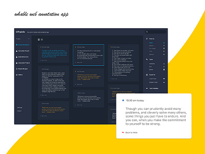 Annotation App interaction design uiux web design