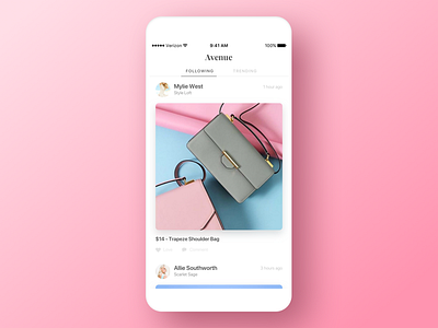 Social Shopping App ecommerce fashion feed following popular profile shopping social