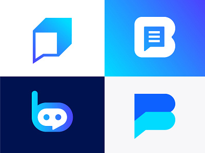 Botmatic logo concepts exploration | Chatbot platform automation smart app b box bubble bot robot cube chat bot social chatbot monogram letter future futuristic icon brand branding message conversation platform negative space social task auto automatic