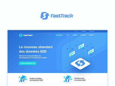 Branding - french IT branding cloud data french illustration it