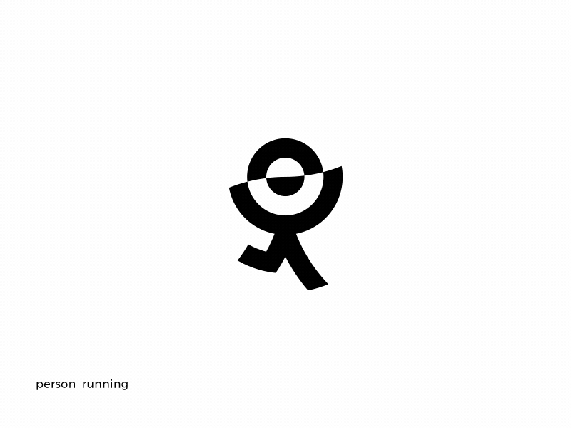 person + running brand gif guideline guides happy kid logo logotype minimal people