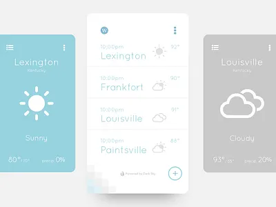 Minimal Weather UI app minimal mobile ui weather