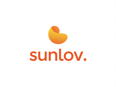 sunlov. logo branding bright curves gradients logo mark modern sport sun wave