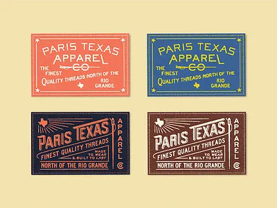 Woven Shirt Labels apparel clothing custom label design texas type typography woven