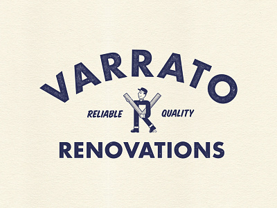 Varrato Renovations Lockup charactermark identity lockup logo type typography