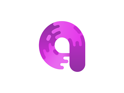 Gradient Goodness a abstract geometric gradient liquid logo mark monogram waves