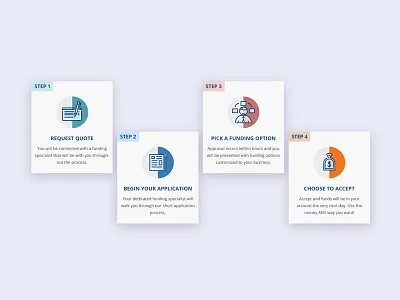 Reliant Icons bright cards icons modular cards vector visual design web design