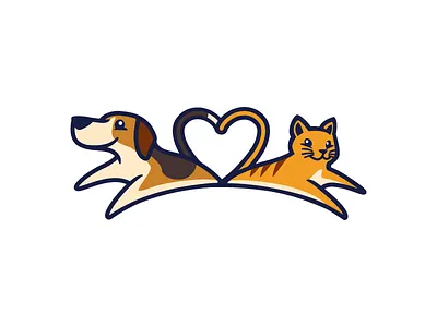 Luvly Paws Logo animal cartoon cat cute dog friendly pet pets vet veterinary
