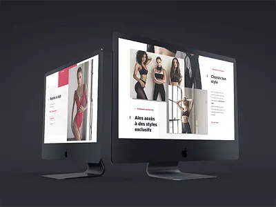 Women sportwear website desktop mobile responsive sportwear website
