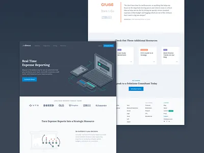 New Homepage expense reporting homepage mobile receipts software startup tech web website