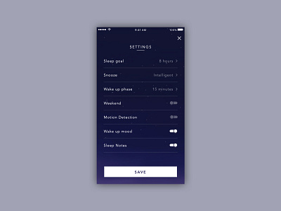 Daily UI Challenge 007: Settings daily ui daily ui challenge daily ui challenge 007 design mobile settings ui