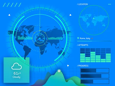 HUD Elements future hud vector