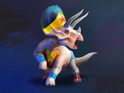 Wonderops concept hero illustration wonder woman