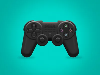 Gamepad console control game gamepad gamer gaming gray illustration mario sega