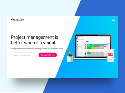 Homepage Design colors design homepage platform product project management fun ui ux