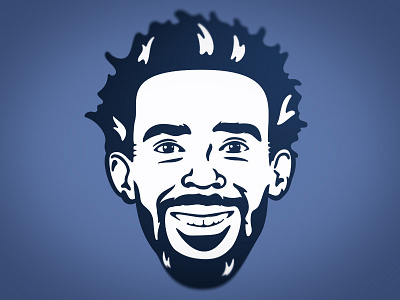 Conley Illustration conley grizzlies illustration mike nba