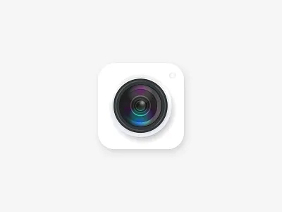 Camera icon air app camera fly ios logo logotype mark minimal photo simple white
