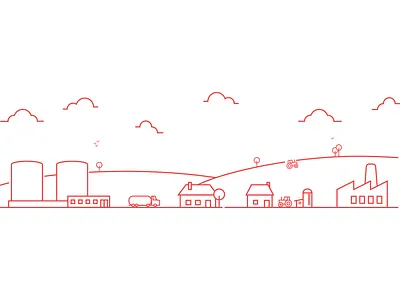 Fuel for everyone agriculture fuel illustration industry line minimal silo truck vector
