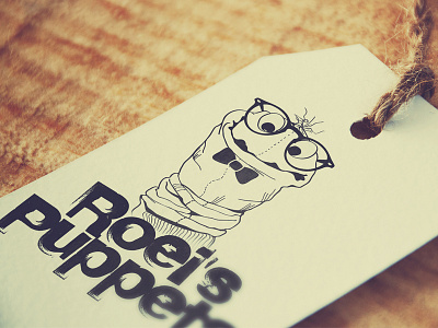 Roeis Puppets Logo hipster illustration logo puppets