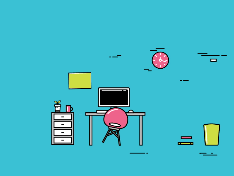 hide+seek 2d alessandra leone alessandraleone animation vector