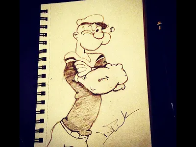 Popeye artist character design drawing illustration illustrator kids books artist
