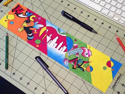 Mural artist cartoon network character design draw drawing illustration illustrator kids books artist