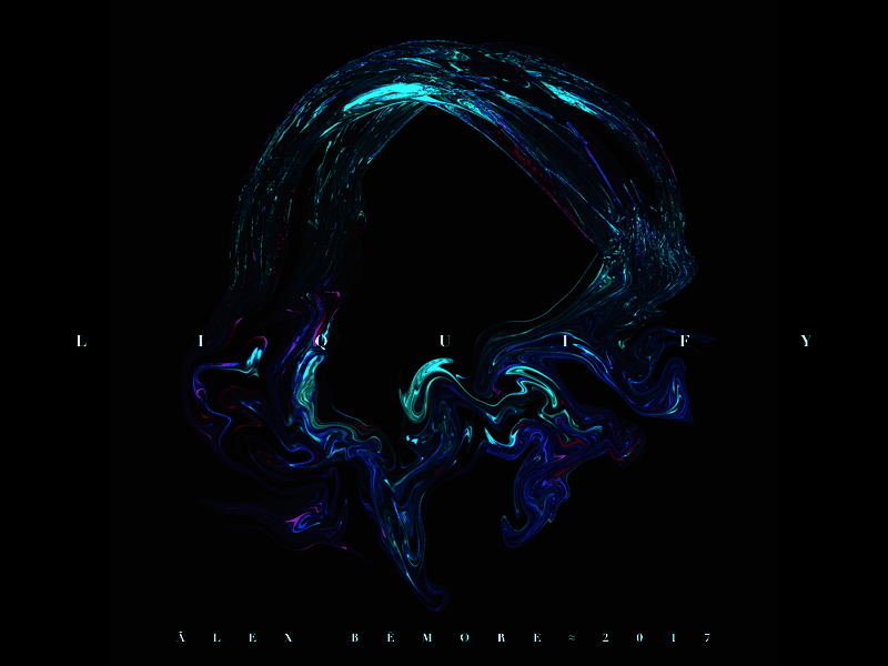 Liquify˚ 3d abstract art artwork c4d digital inc lettering letters liquify oil texture