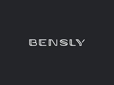Bensly™ Logotype Design branding design lettering logo logotype menswear minimalist monogram type typography wordmark