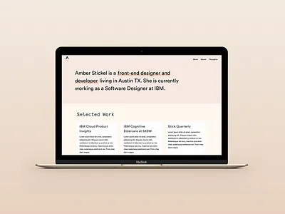 Website Sneak Peek personal website portfolio ui