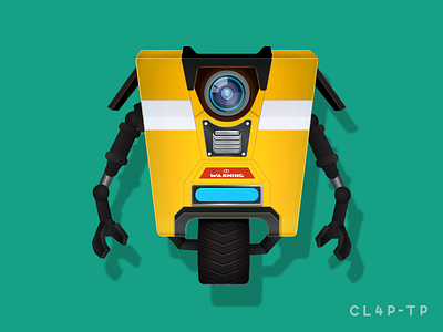 CL4P-TP (Claptrap) borderlands cl4p tp claptrap game icon someofmyfavouritethings