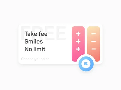 Types of free plan card gradients plan pricing sketch ui
