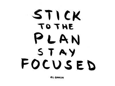 Stay Focused Illustration bigsean focus handlettering illustration inspiration rap