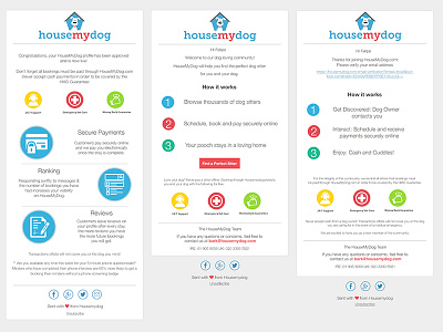 Email Design blue design email housemydog mailchimp newsletter ui