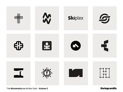 Monomark Archive Card - Volume 2 by The Logo Smith branding graphic design icons logo logo design logo marks monomarks portfolio symbols typography