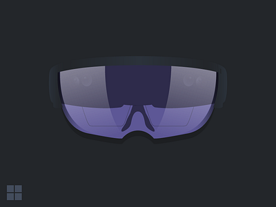Microsoft Hololens Device Illustration holo lens illustration microsoft
