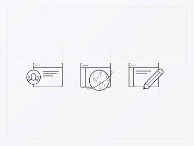 Line Icons – Help Center category earth icons line icons pencil