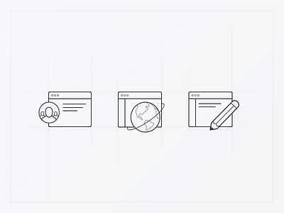 Line Icons – Help Center category earth icons line icons pencil
