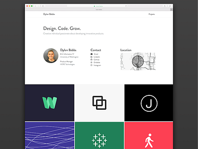 Personal Website redesign babbs css html js mobile website